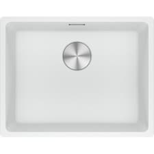 Image of Franke Maris MRG 110-52 Granite Undermount 1 Bowl Polar White Kitchen Sink