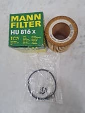 Image of Oil Filter HU816x MANN 11427523201 11427541827 11427566327 11427953129