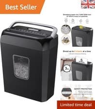 Image of Enhanced Security Cross Cut Shredder for Home & Small Office - 6 Sheet Capacity