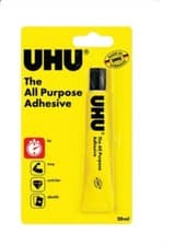 Image of Original UHU ALL PURPOSE GLUE 20m STRONG CLEAR ADHESIVE
