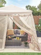 Image of 2.4x2.4m Pop Up Gazebo with Mosquito Net | Instant Shelter | Garden & Camping
