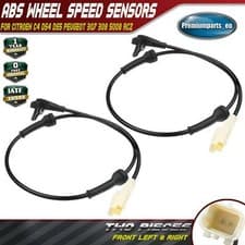 Image of 2X ABS WHEEL SPEED SENSORS FRONT FOR CITROEN C4 DS4 DS5 PEUGEOT 307 308 4545F5