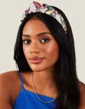 Image of Brand New: Embroidered Tropical Knot Headband from Accessorize