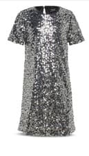 Image of Bardot Junior Girls Miley Sequin shift dress - big kids silver choose size