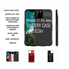 Image of Compatible iPhone 11Pro Max Battery Rechargeable Battery Back Up Case