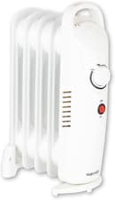 Image of Warmlite 5 Fin Oil Filled Radiator with Adjustable Thermostat and Overheat Prote
