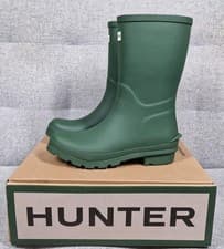 Image of Hunter Women's Olive Green Windsor Short Wellington Boots UK 4 EUR 37 US 5