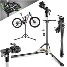 Image of Mountain Bike Folding Repair Stand E-Bikes Maintenance Tools 50 kg Load Capacity