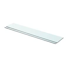Image of 2026 1/2x Shelves Panel Glass Clear Sheet Shelf Panel Ledge Multi Sizes vidaXL