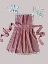 Image of FULL LENGTH APRON - RED + WHITE CHECKED - ADULT/CHILD/PLUS SIZE