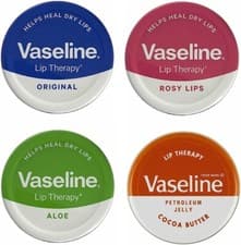 Image of Vaseline Lip Therapy Balm Petroleum Jelly 20g Pocket Size Pots - Massive Saving