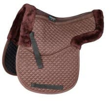 Image of Shires Arma Half Lined Numnah, 2 Sizes, Black or Brown, Air Motion, Ultra Dri