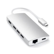 Image of Satechi Type-C Multi-Port adapter 4K with ethernet V2 - Silver