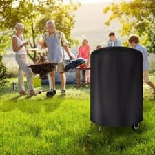 Image of Waterproof Barbecue Cover for Weber 57cm and Round Kettle Grills