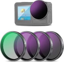 Image of NEEWER Snap On ND Filter Set Compatible with DJI Osmo Action 3/4/5 Pro