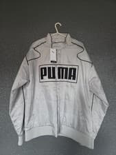Image of Puma Archive Seasonal Relaxed Fit Racer Jacket Glacial Grey - Size: XL