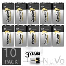 Image of 10X ENERGIZER 9V PP3 HEAVY DUTY INDUSTRIAL ALKALINE BATTERIES SMOKE ALARM LR22