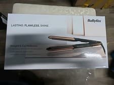 Image of BaByliss 2481U Straight and Curl Hair Straightener - Rose Gold