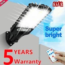Image of 6000W LED Solar Street Light Motion Sensor Security Outdoor Garden Flood Lamp