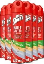 Image of Mr Sheen Multi Surface Polish - Spring Fresh - 250ml Pack of 6
