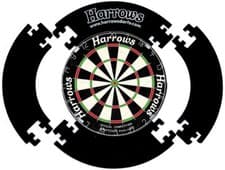 Image of Harrows 4 Piece Dartboard Surround Wall Protector From Point Damage - Free P&P