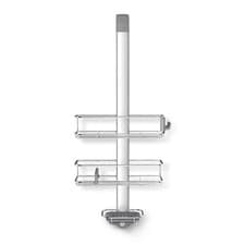 Image of simplehuman BT1101 Over Door Shower Caddy, Hanging Bathroom Shelf Storage Org...
