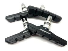 Image of TWO PAIRS Genuine JAGWIRE Bike v Brake Pads Cycle Brake Blocks Offset Post MTB