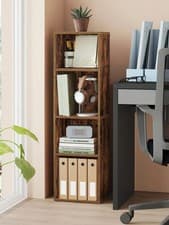 Image of Bookcase Old Wood 30x24x140 cm Engineered Wood