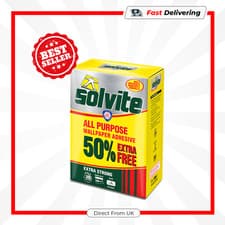 Image of Solvite All Purpose Wallpaper Adhesive 5 Roll + 50% Extra Free Strong Bond