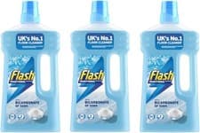 Image of 3 x Flash All Purpose Liquid Cleaner Multi Surface Dirt Remover 1L Eucalyptus
