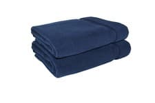 Image of Navy Blue Extra Large Thick Jumbo Bath Sheet 650 gsm 150 x 200cm 100% Cotton
