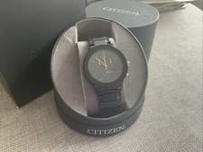 Image of Citizen AT2245-57E GENTS BLACK ECO DRIVE CHRONO DATE GENTS WATCH BOXED