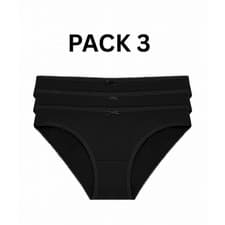 Image of 3 Pack Womens Briefs 100% Cotton High Leg Ladies Knickers Underwear, Size 4-24