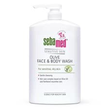 Image of Sebamed 1L Liquid Face & Body Wash Sensitive Skin pH 5.5 Gentle Pump Large
