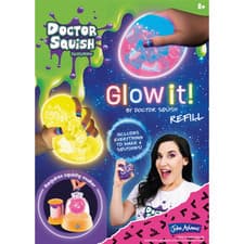 Image of Doctor Squish Glow In The Dark Squishy Maker REFILL PACK | Makes 6 More | New
