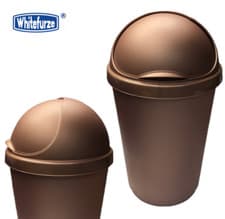 Image of 50L WHITEFURZE ROSE GOLD BULLET KITCHEN WASTE TRASH RUBBISH BIN HEAVY DUTY