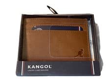 Image of Kangol Credit Card Holder - BNWT - Genuine Leather Wallet