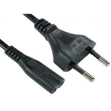 Image of CMS Cables 2m Euro Plug to C7 Mains Lead