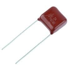 Image of 10 x 1uF 100V Metallised Polyester Film Capacitor ±10%