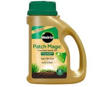 Image of Miracle-Gro Patch Magic Grass Seed Feed Coir Grow Anywhere Dry Sunny Shady 1015g