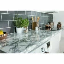 Image of D-C-Fix Sticky Back Plastic Self Adhesive Film White Marble 67.5cm X 2M 346-8031