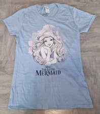 Image of The Little Mermaid Sky Blue T Shirt Size Small Gildan Tag New Without Tags