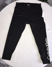 Image of 1X Calvin Klein Performance High Waist Tight Pocket Stretch Wicking Black NWT