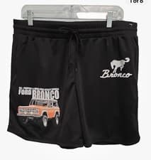 Image of Ford Bronco Shorts Official Licensed Product Size Large Black NEW
