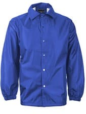 Image of Men's Lightweight Water Resistant Button Up Windbreaker Coach Jacket