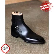 Image of Tailored Mens Elite Onyx Balmoral Boots – Handcrafted Heritage Footwear All Size