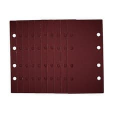 Image of DRAPER 1/3 Sanding Sheets with Hook and Loop, 93 x 190mm, 120 Grit (Pack of 10)
