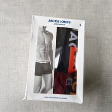 Image of Jack & Jones 3-Pack Jaclichfield Trunks Men's S (29-30") Cotton Stretch