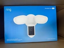 Image of Ring Floodlight Cam Camera Wired Pro Retinal 4K 2025 New 2nd Gen - White