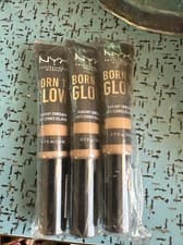Image of 3 NYX Born to Glow Radiant Concealer 0.17 floz BTGC08 TRUE BEIGE